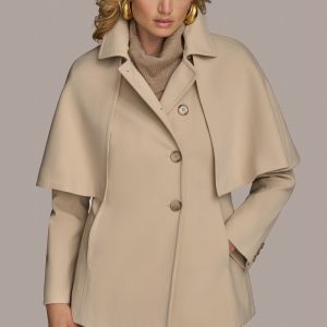 WATER REPELLENT CREPE CAPELET