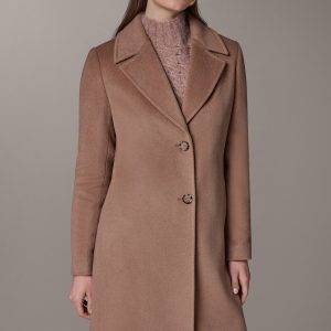 TWO BUTTON REEFER COAT