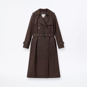 Forrest Fox Brothers Double Breasted Wool Trench Coat